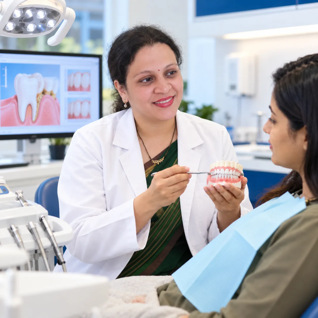 Preventive dental consultation and teeth cleaning